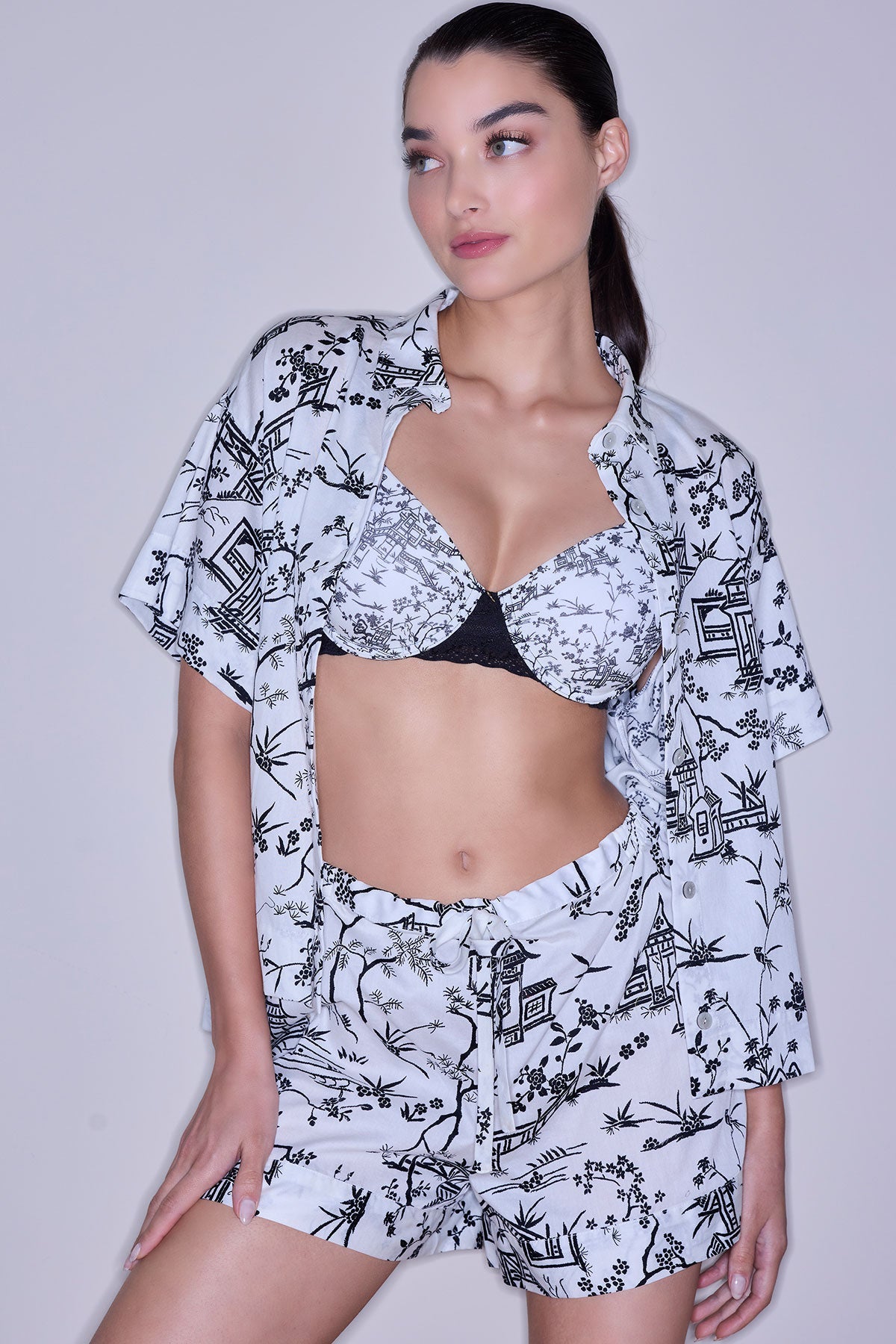 Bliss Perfection Contour Underwire Bra Toile Print Natori