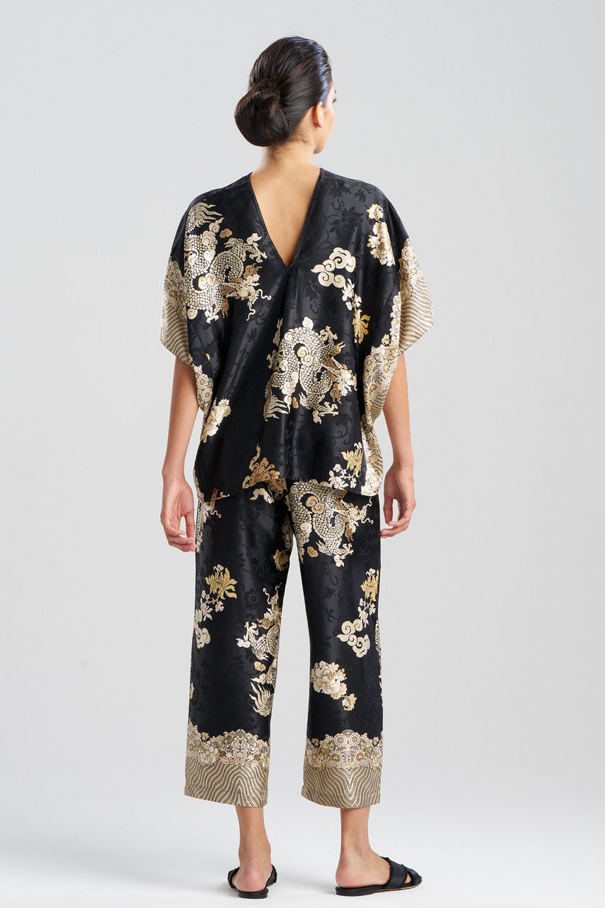 Buy Imperial Dragon Jacquard PJ in Black Online Black Natori