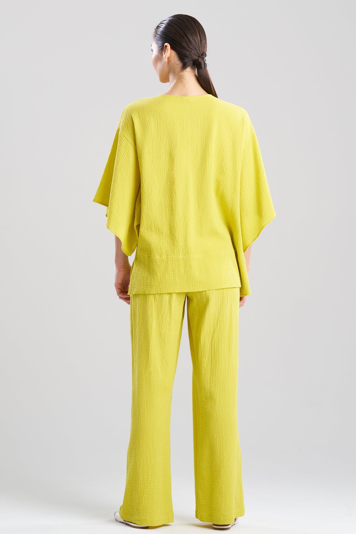 Onsen Cotton Kimono Top Chartreuse Natori