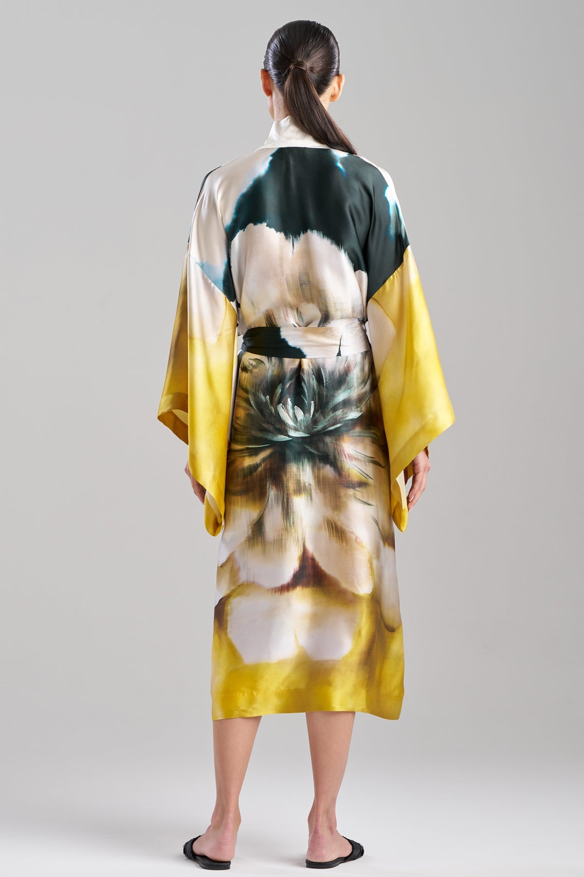 Amber Silk Robe Amber Citrus Natori