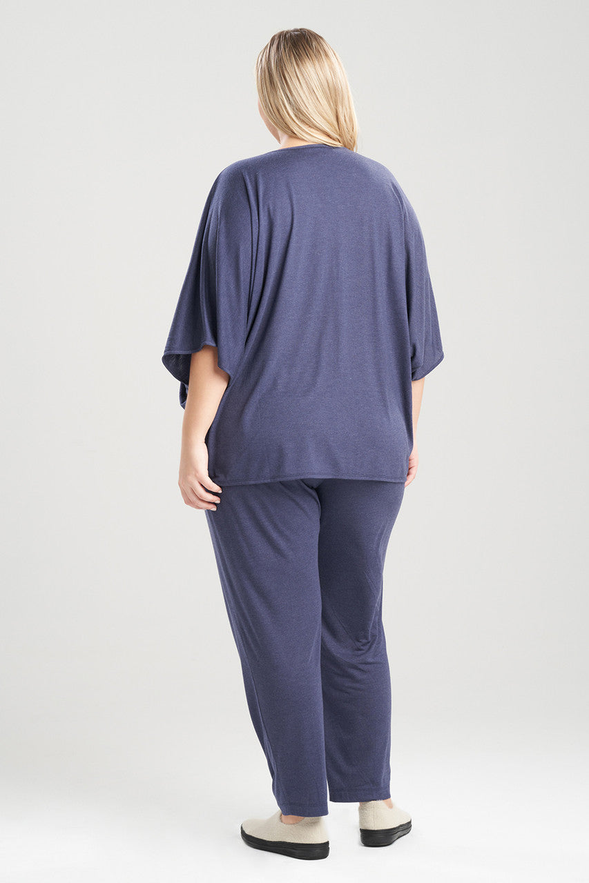 Buy Shangri-La Caftan PJ in Heather Night Blue Online Heather Night Blue Natori