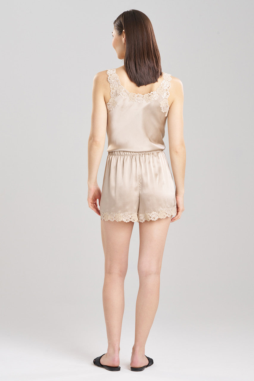 Buy Rose Parfait Lace Trim Silk Shorts in Parchment Online Parchment Natori