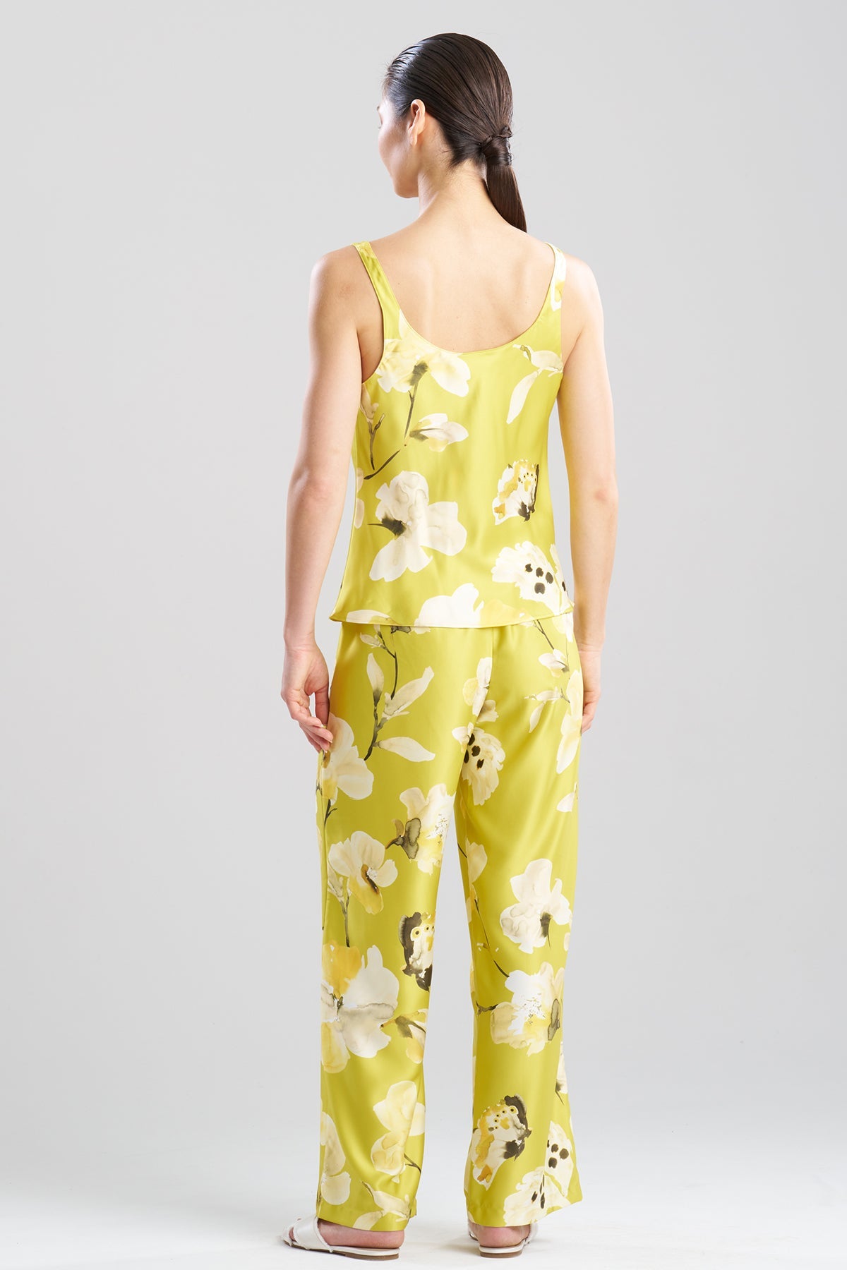 Aurelia Charmeuse Tank PJ Set Chartreuse Natori
