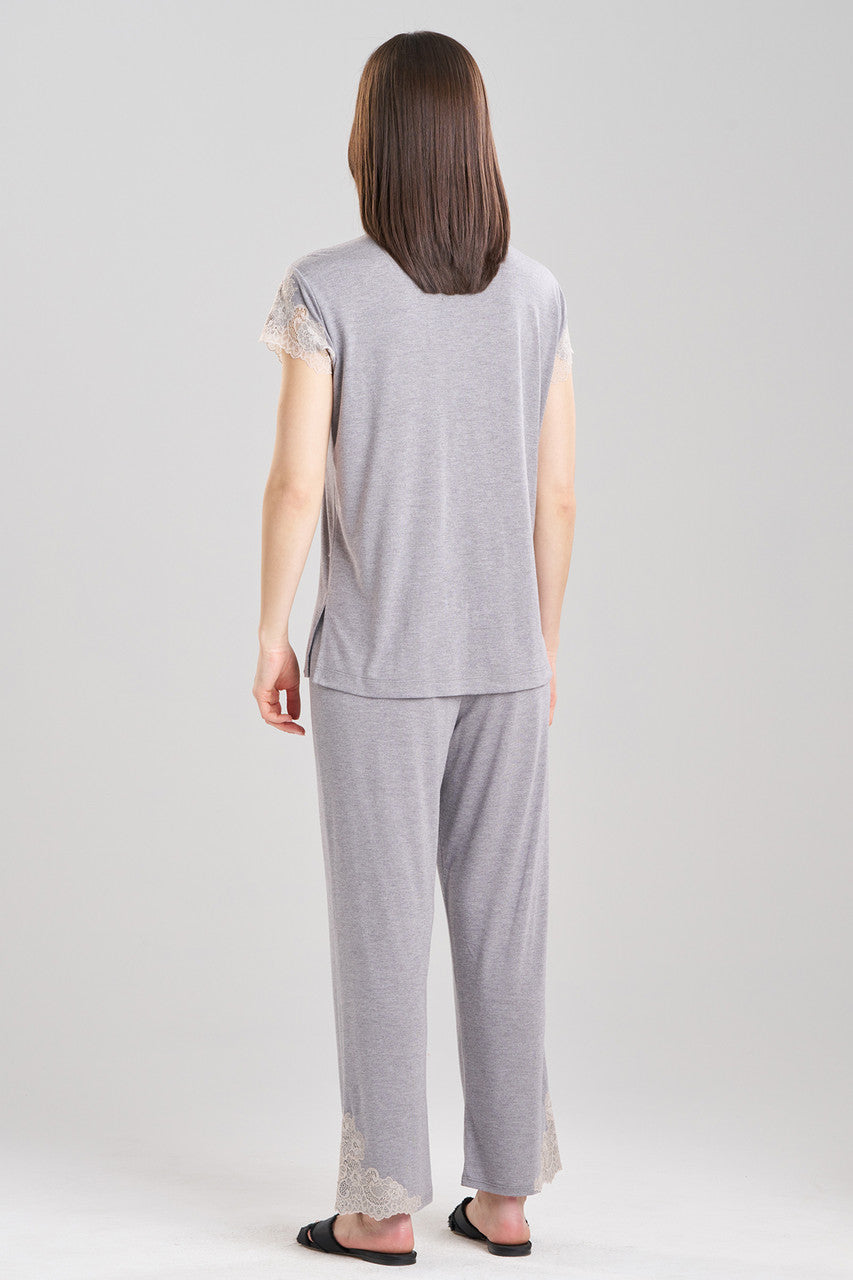 Buy Luxe Shangri-La TENCEL™ Notch PJ in Heather Grey Online Heather Grey Natori