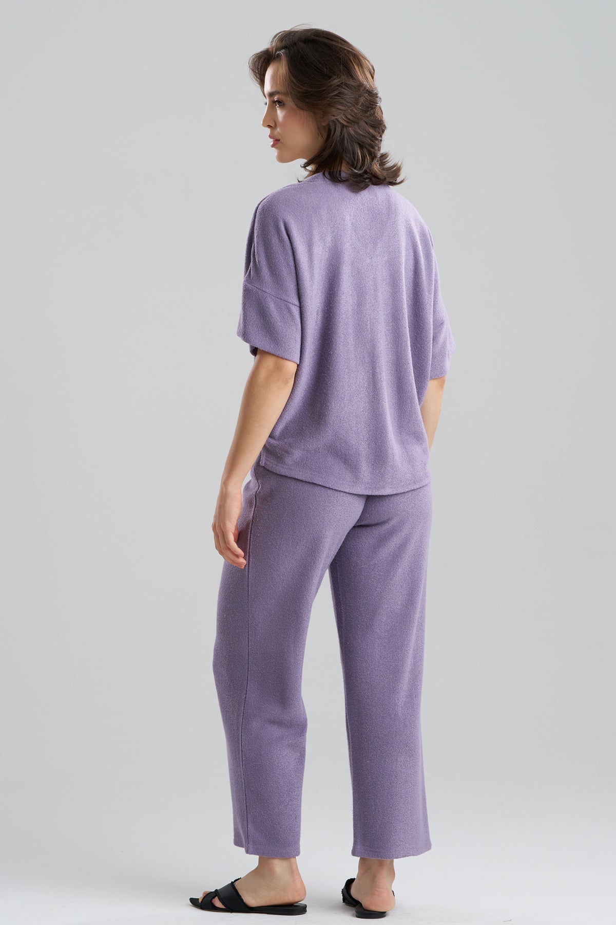 Terry Lounge Top & Pant Set Slate Purple Natori