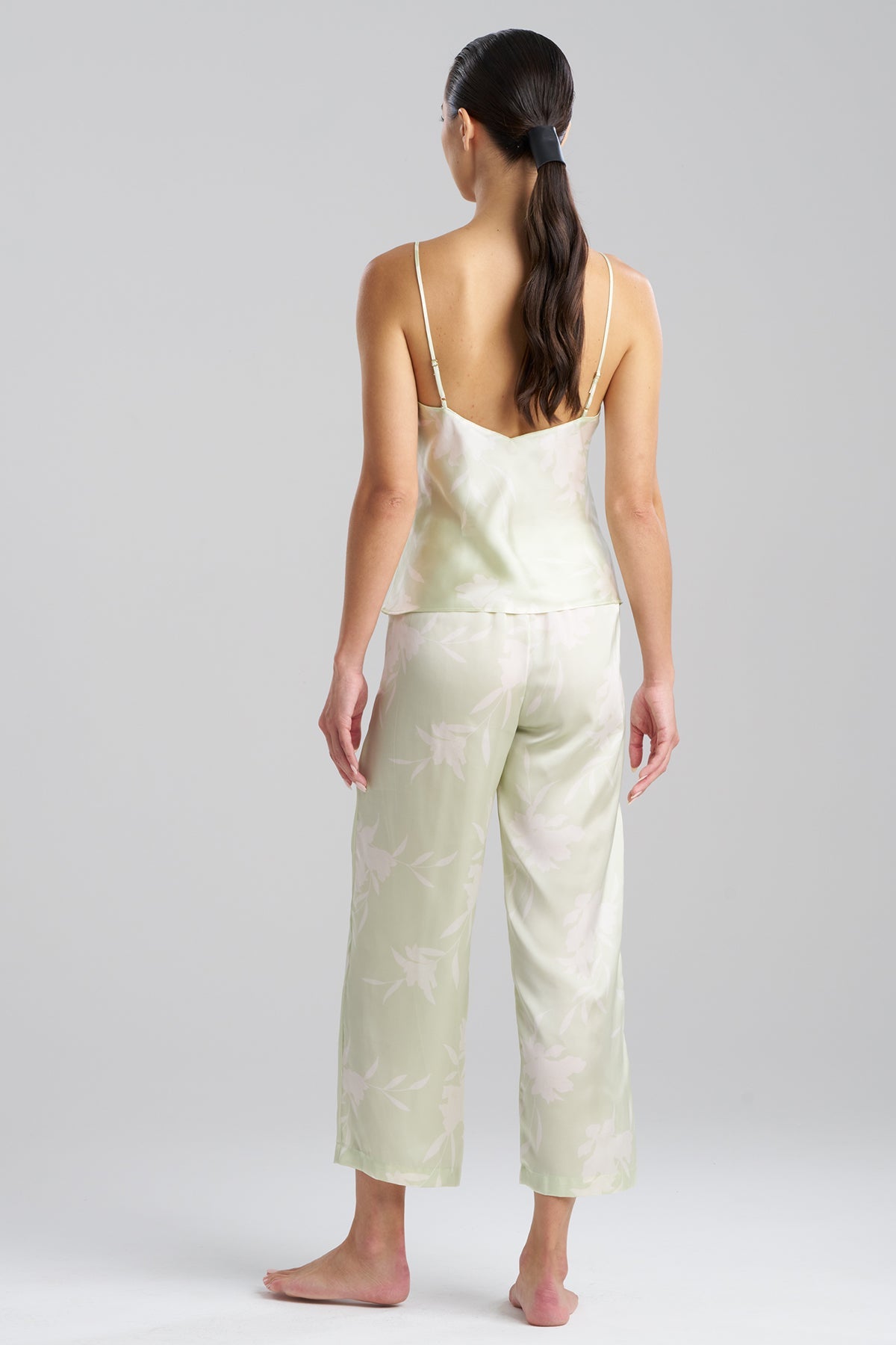 Lily Printed Satin Icon Cami PJ Key Lime Natori