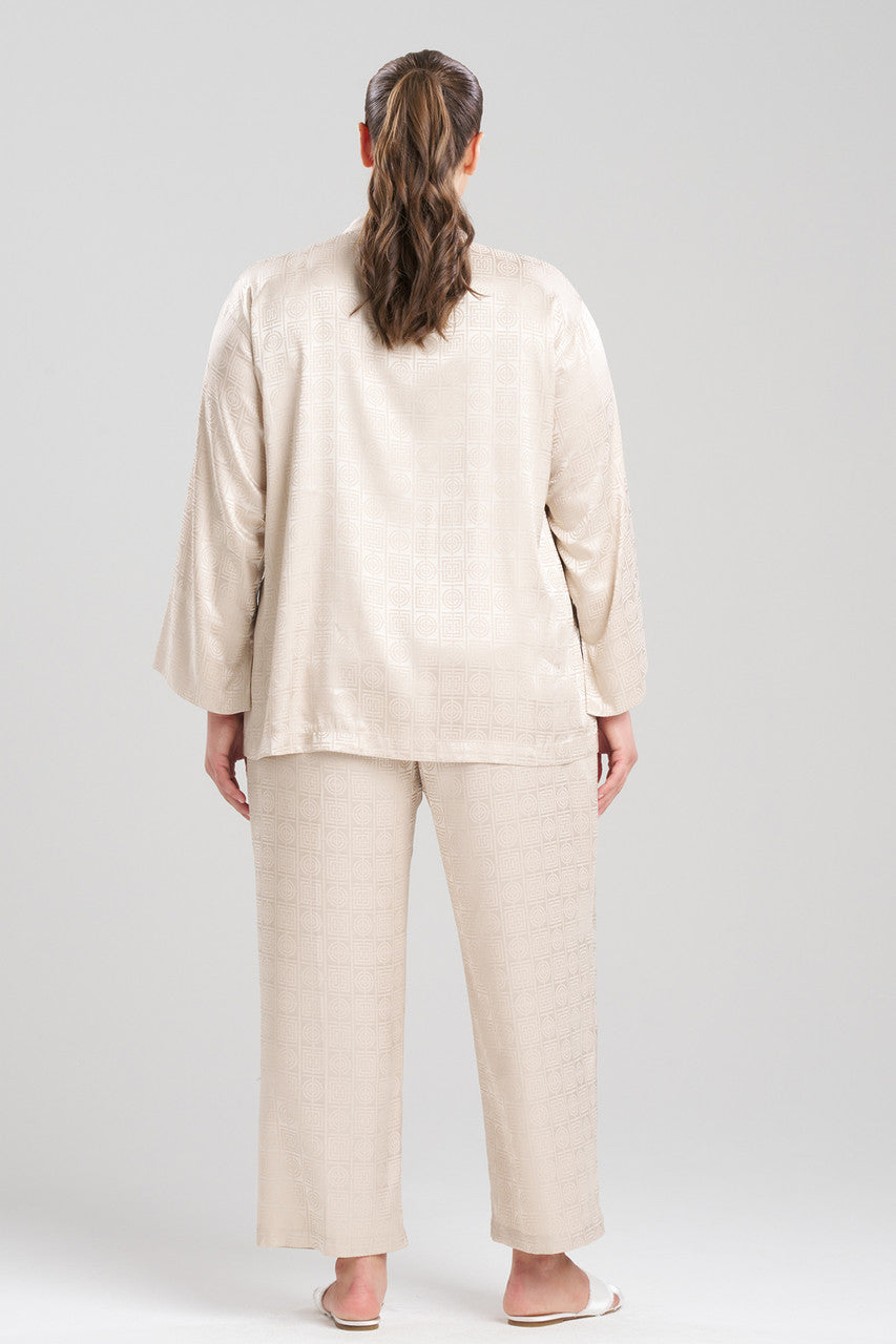 Buy Infinity Jacquard Mandarin PJ in Sand Taupe Online Sand Taupe Natori