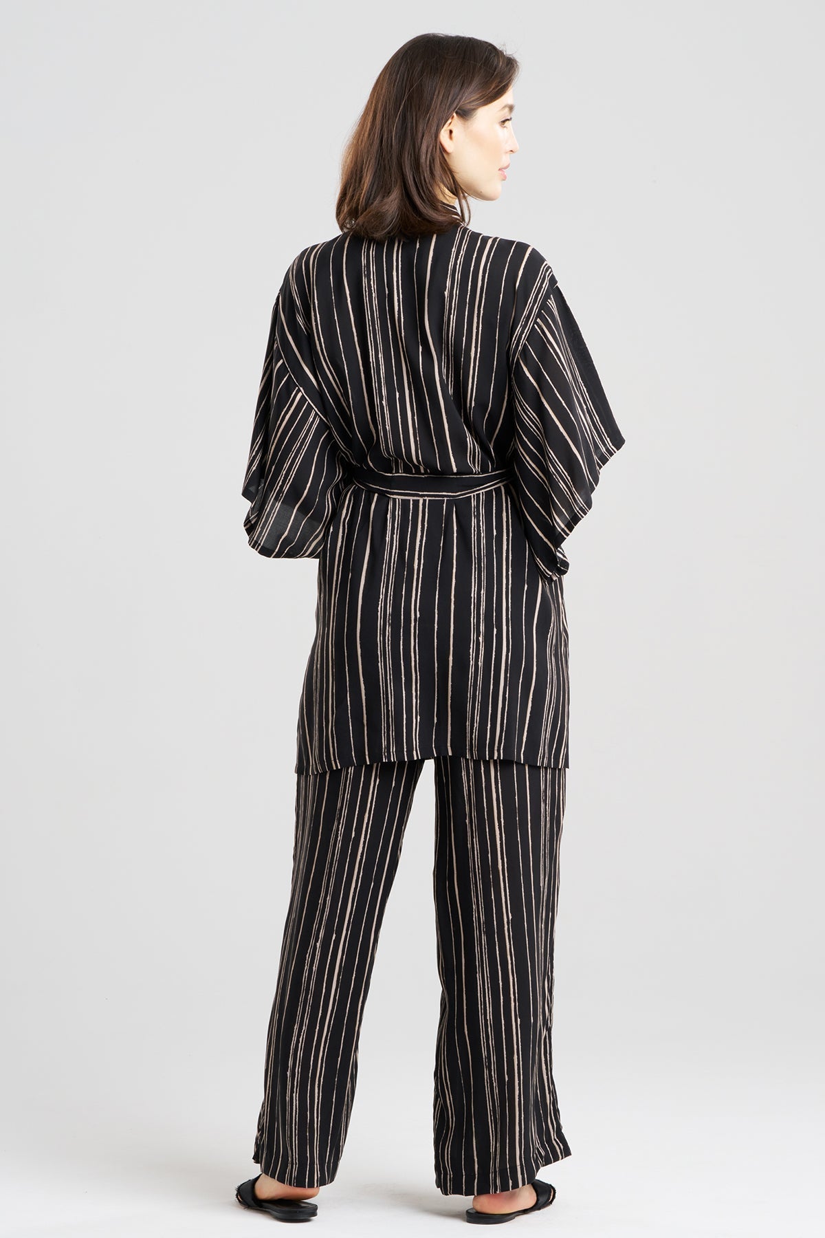 Tate Silk Modal Wrap Black Natori