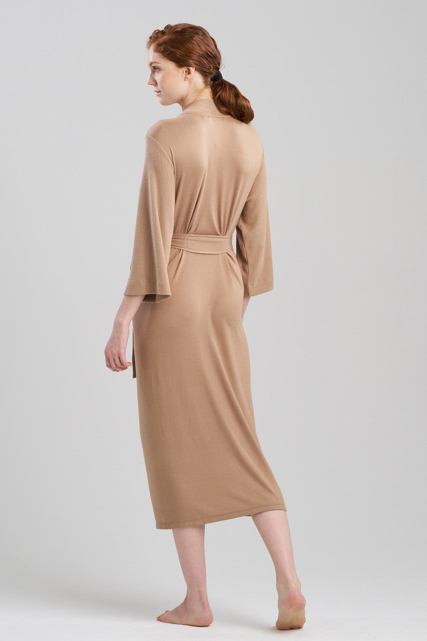 Buy Eden Rib Knit Dream Robe in Latte Online Latte Natori