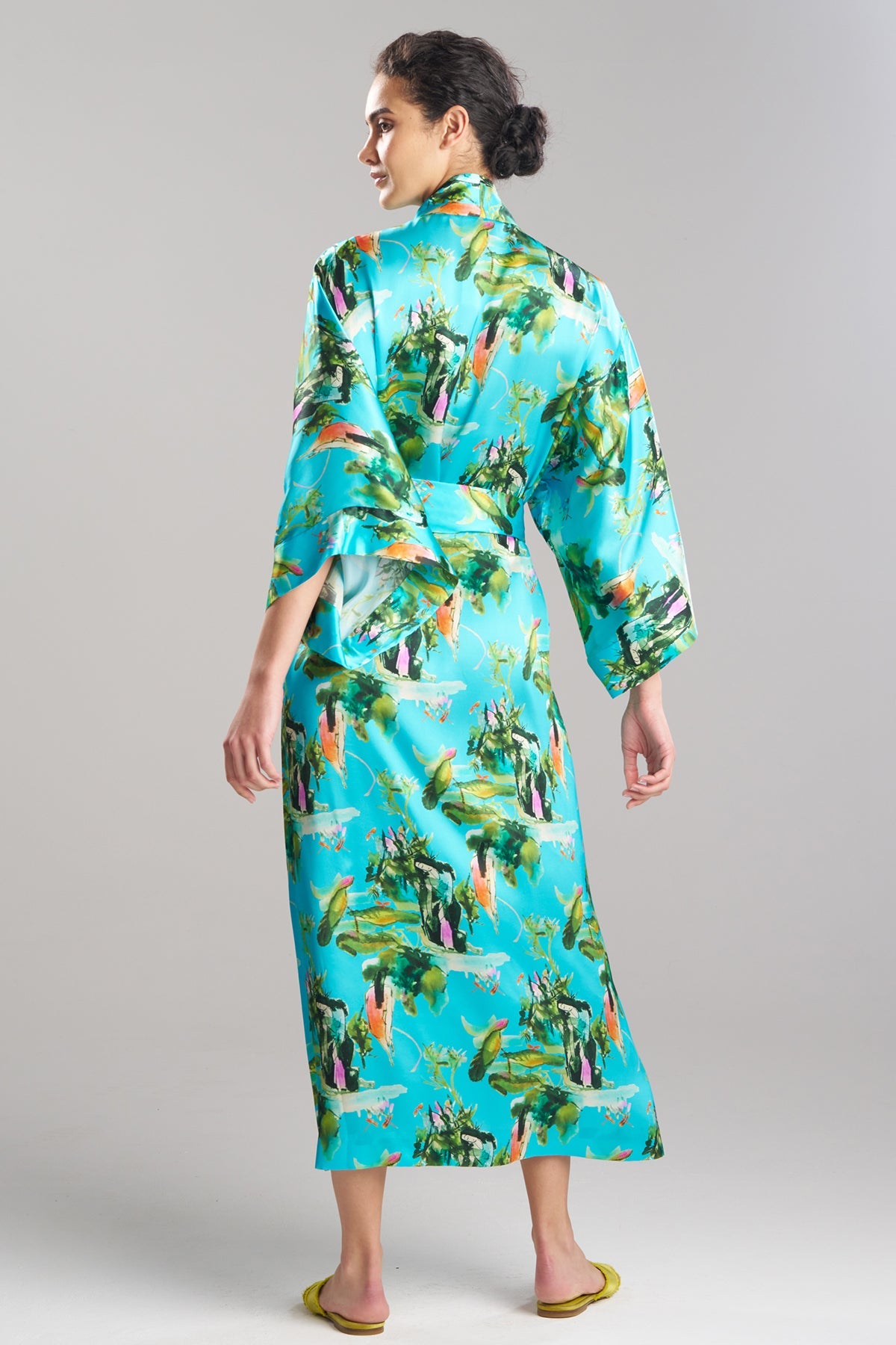 Bali Silk Robe Azure Natori
