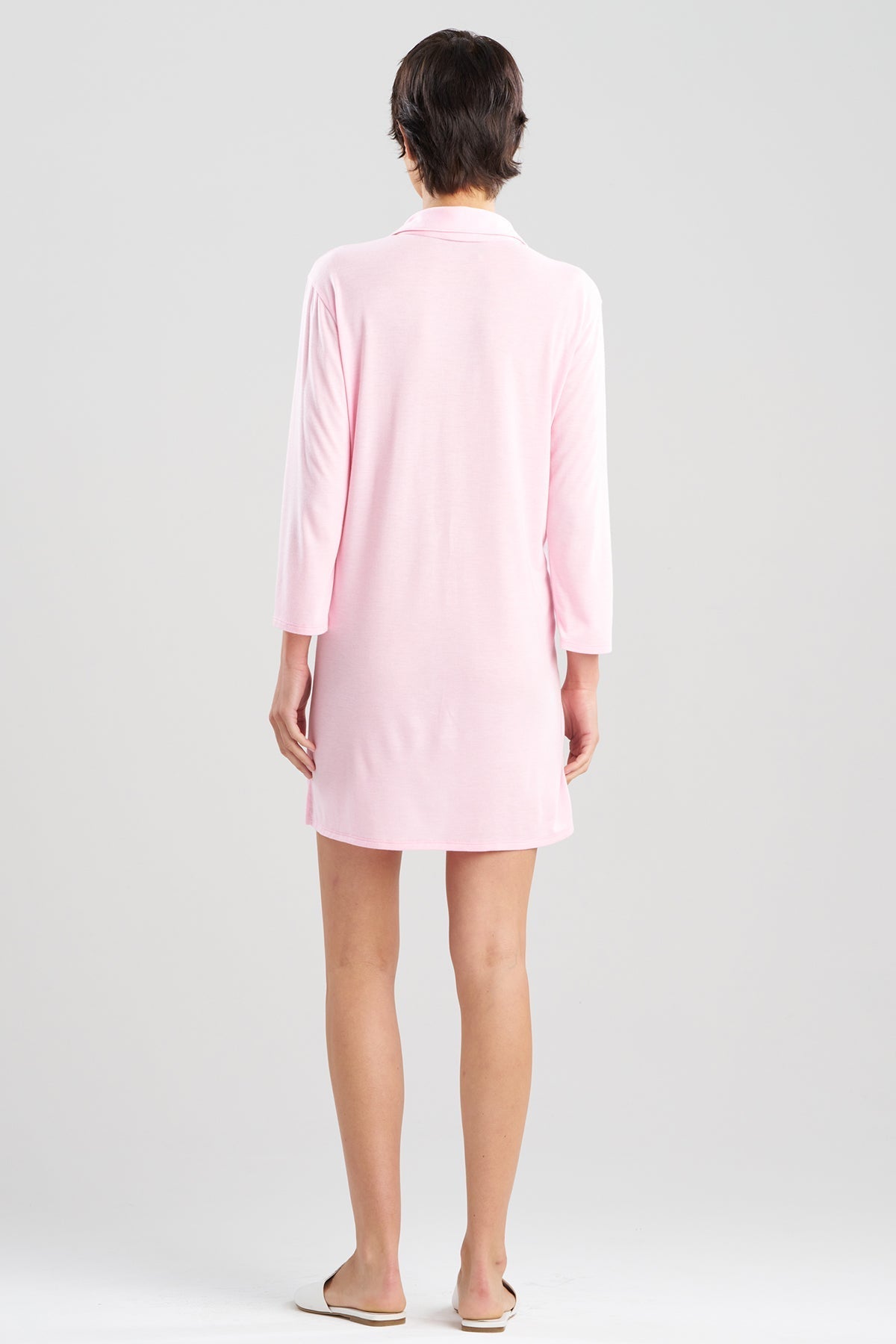 Shangri-La Embroidered TENCEL™ Sleepshirt Heather Tulip Natori