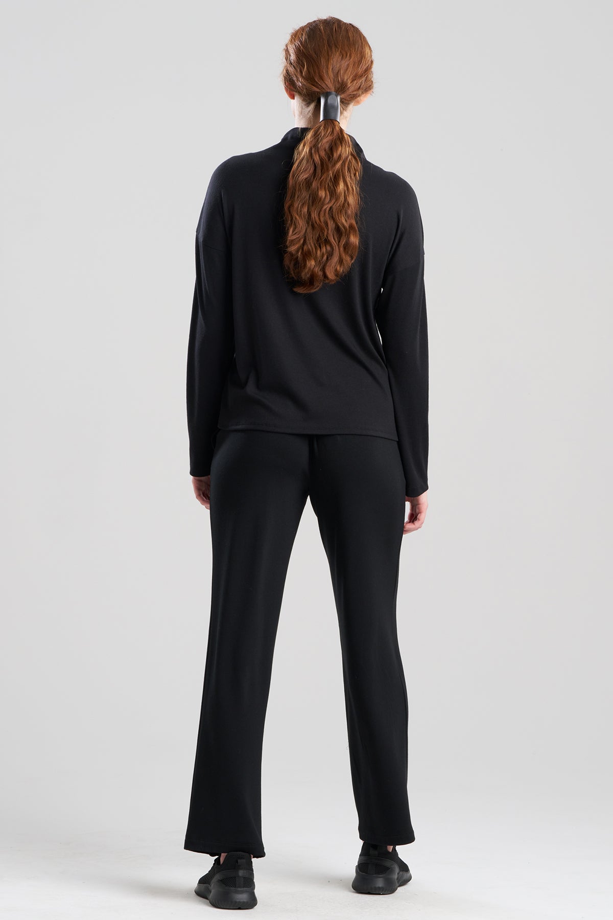 Jersey Essentials Long Sleeve Top Black Natori
