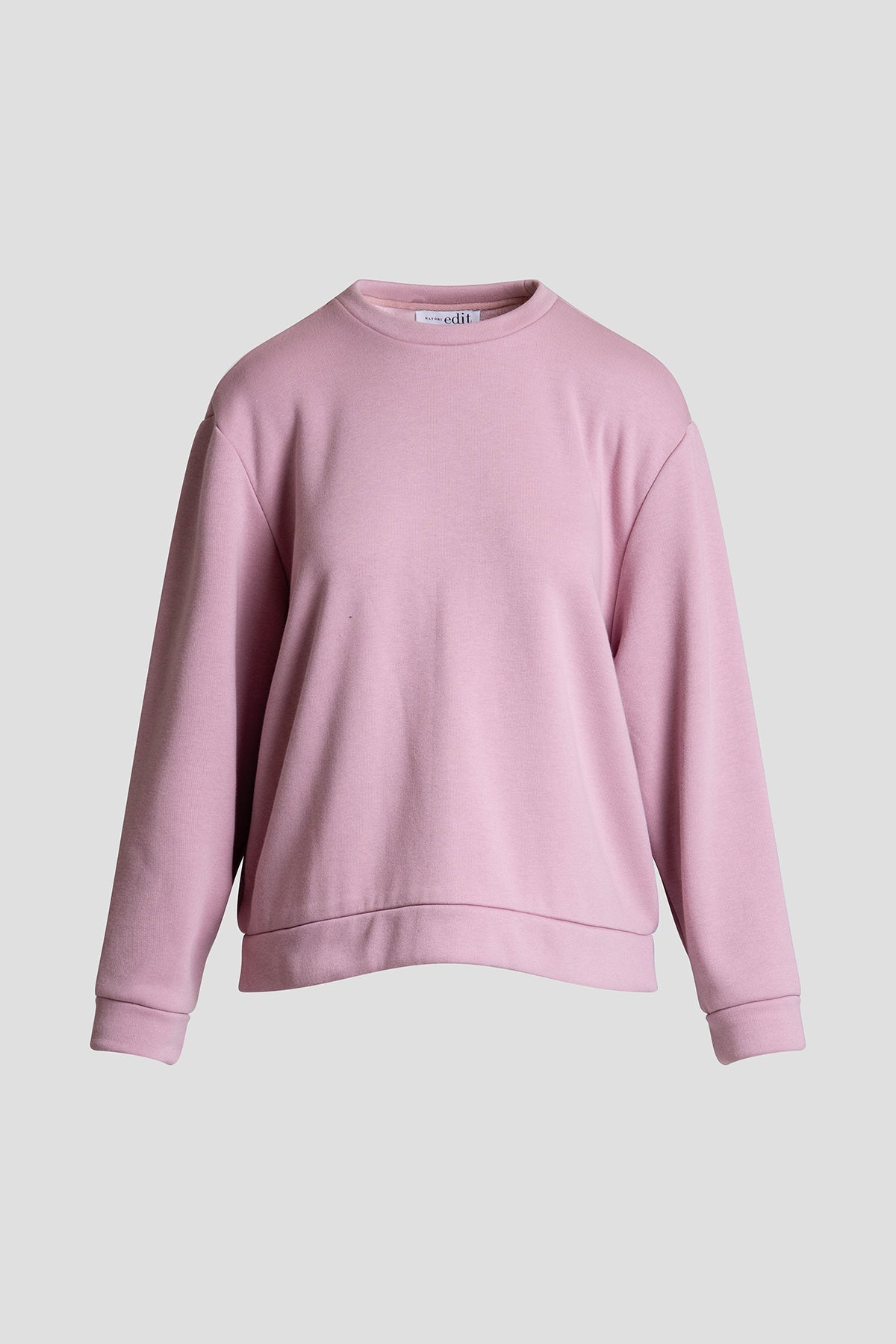 Nova Cozy Brushed Knit Everywhere Crew Neck Top Rose Quartz Natori