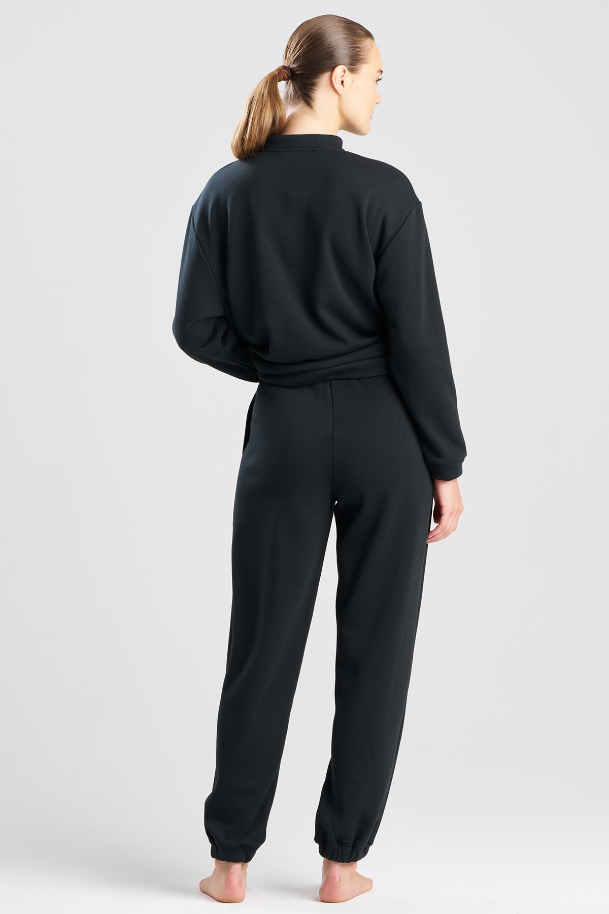 Nova Cozy Brushed Knit Everywhere Joggers Black Natori