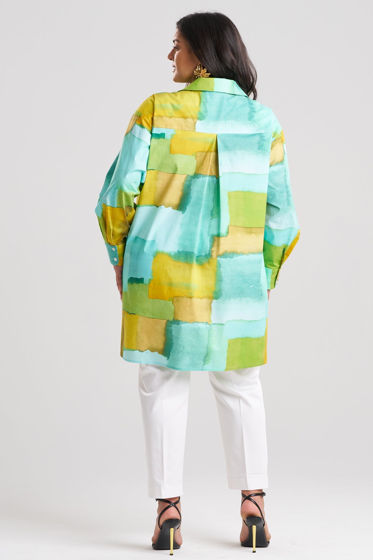 Chiyo Cotton Oversized Shirt Mizu Blue Natori