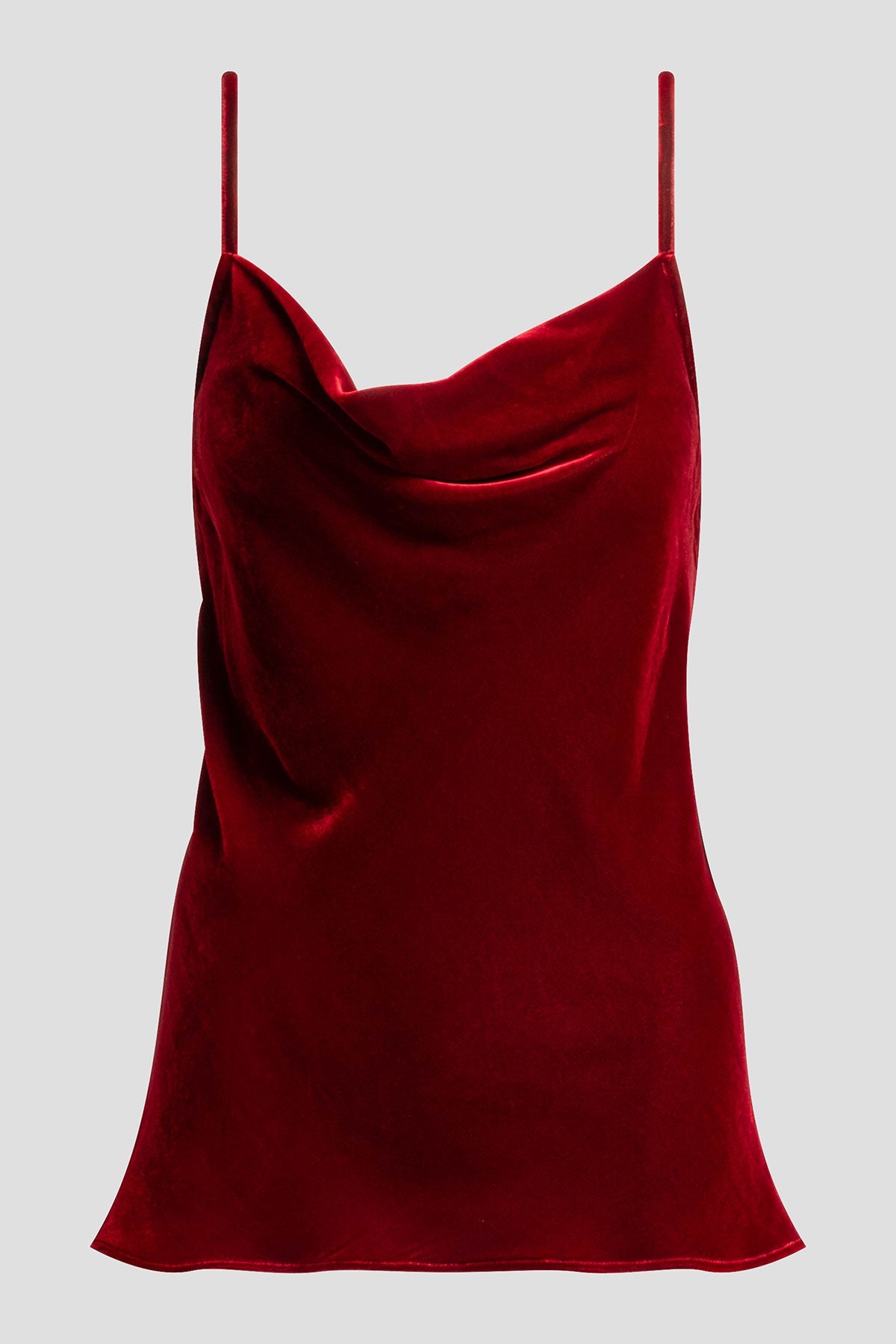Couture Velvet Silk Cami Red Garnet Natori