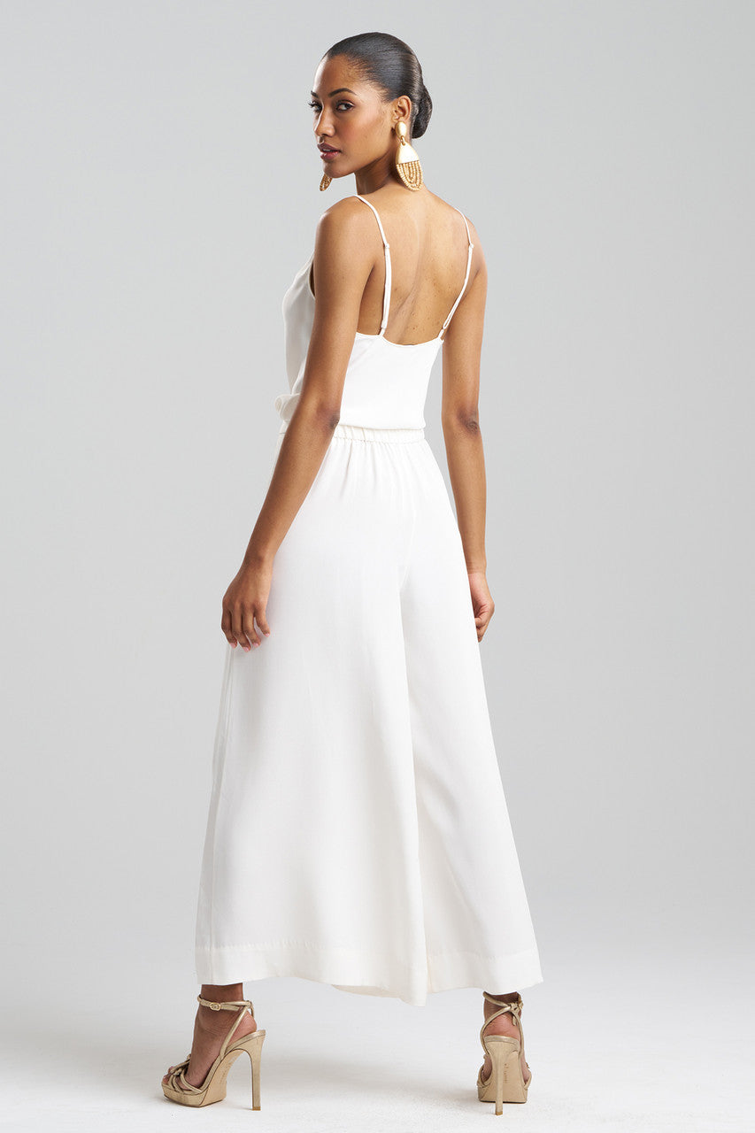 Buy Couture Silk Crepe Palazzo Pants in Warm White Online Warm White Natori