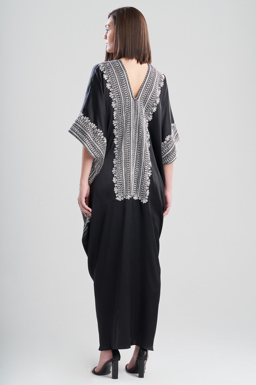Buy Couture Zehra Caftan in Black/White Online Black/White Natori