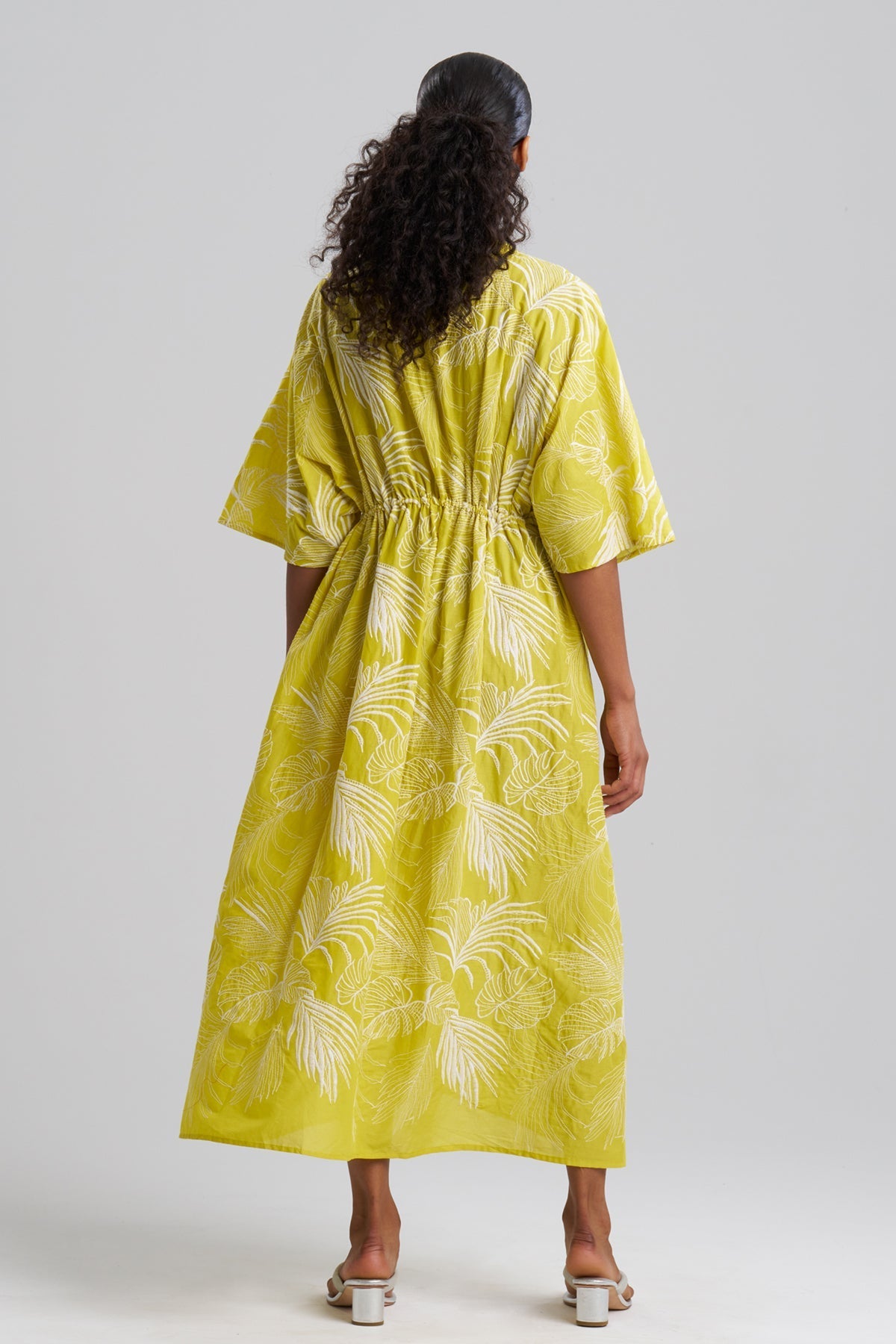 Palm Caftan Dress Citron Natori