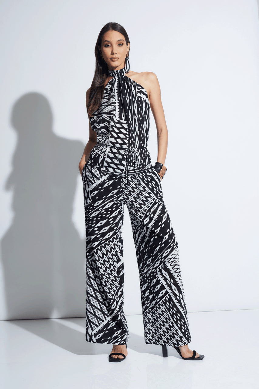 Buy Chibana Getaway Halter Top in Black White Combo Online Black White Combo Natori