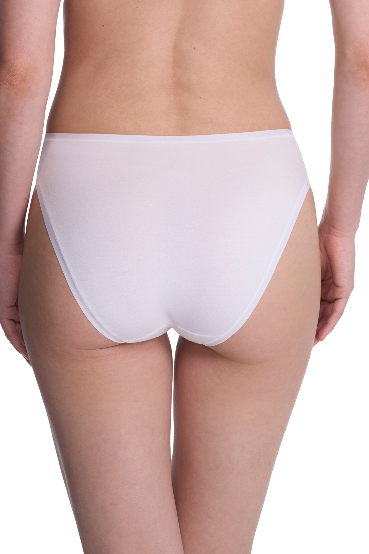 Bliss Bare Cotton High Cut Brief White Natori