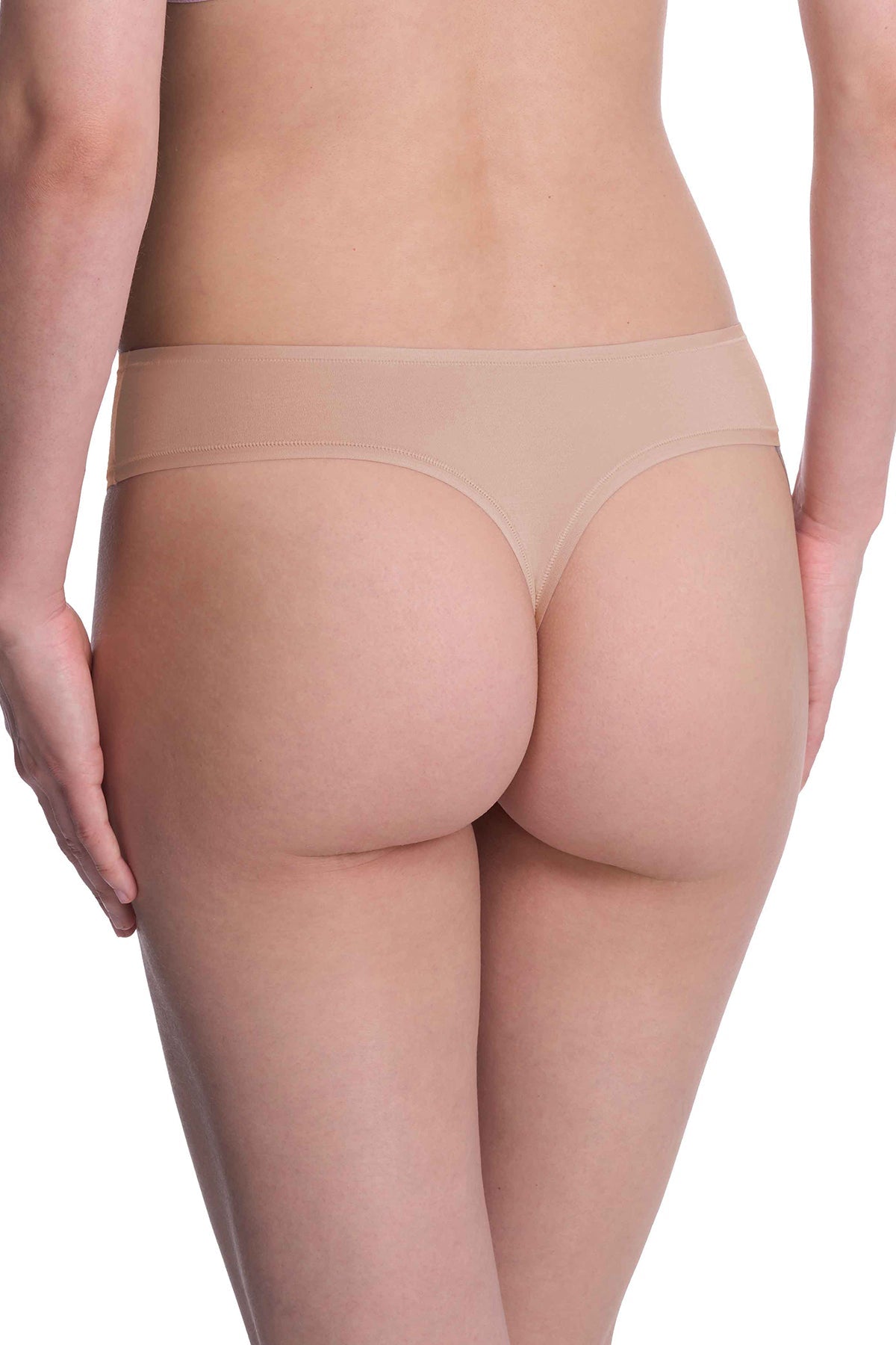 Bliss Bare Cotton Thong 3-Pack Café Natori