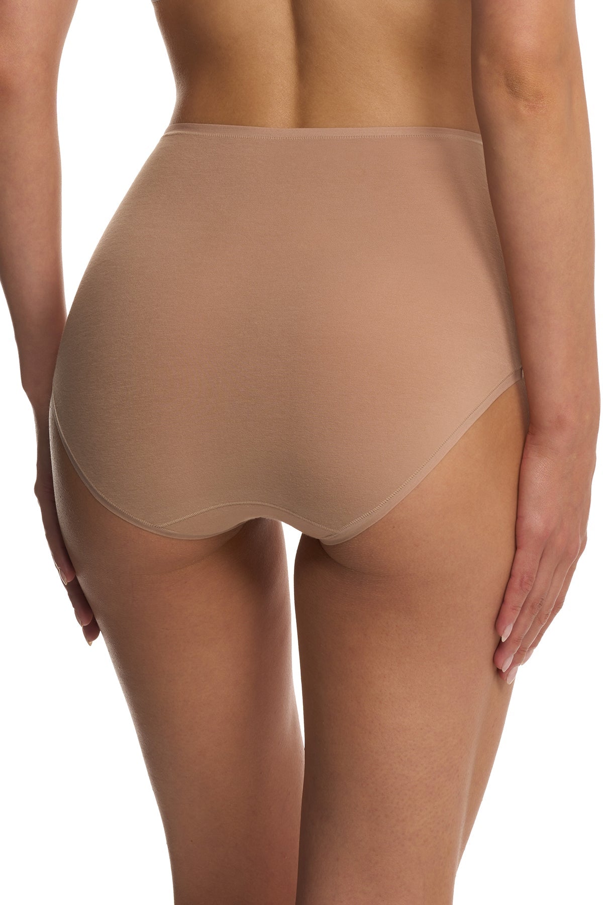 Bliss Bare Cotton High Waist Brief Buff Natori