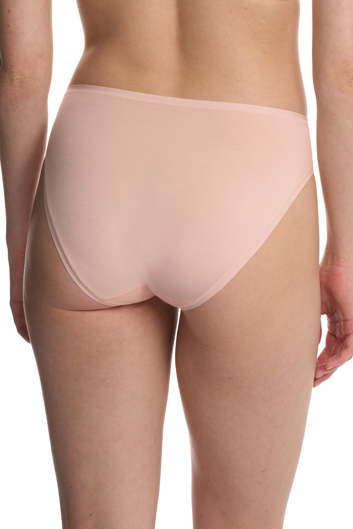 Bliss Bare Cotton High Cut Brief Peach Whip Natori