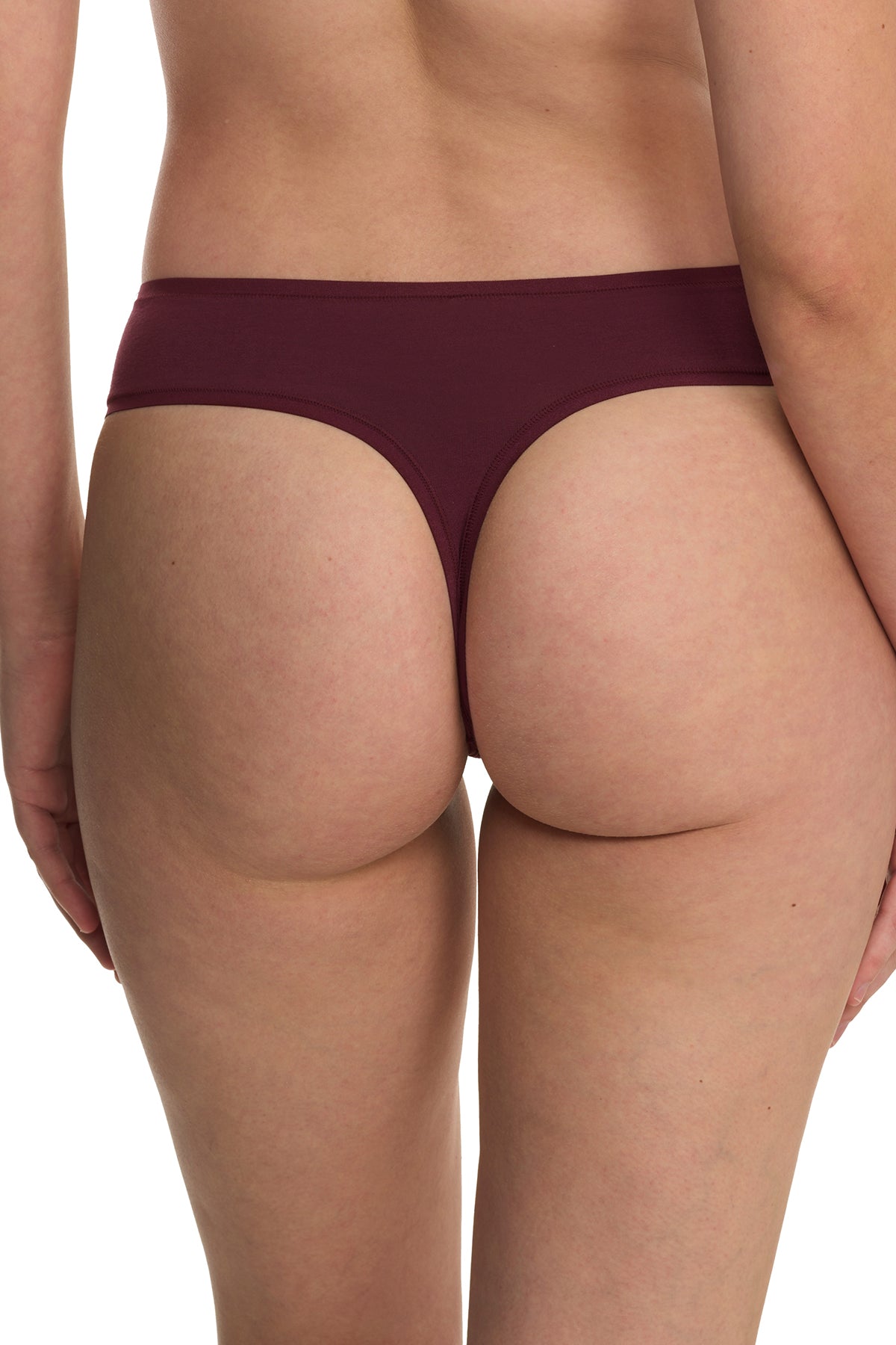 Bliss Bare Cotton Thong Royal Fig Natori