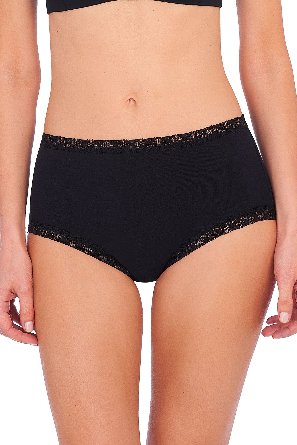 Bliss Full Brief 3-Pack Aspen Green/Coconut/Black Natori