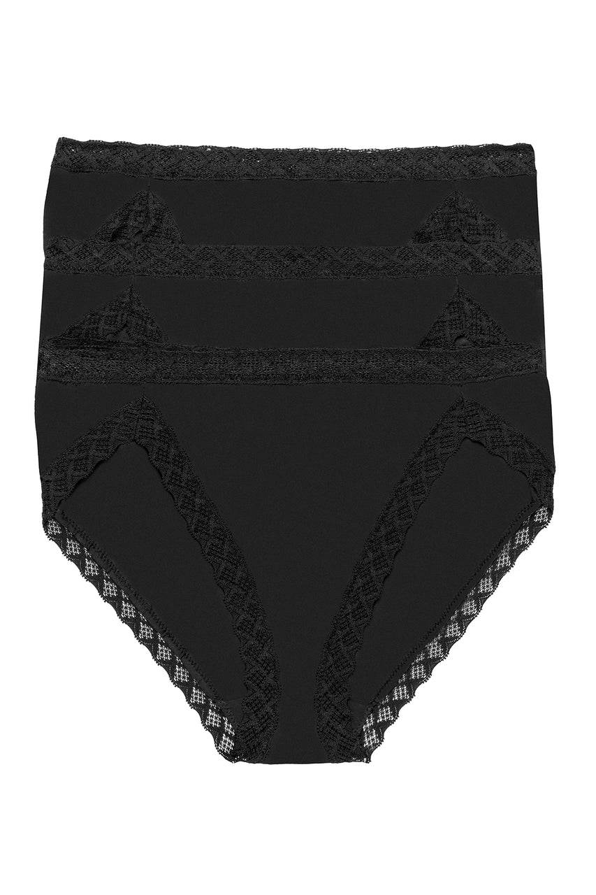 Buy Bliss French Cut Brief 3 Pack - Black in Black Online Black Natori