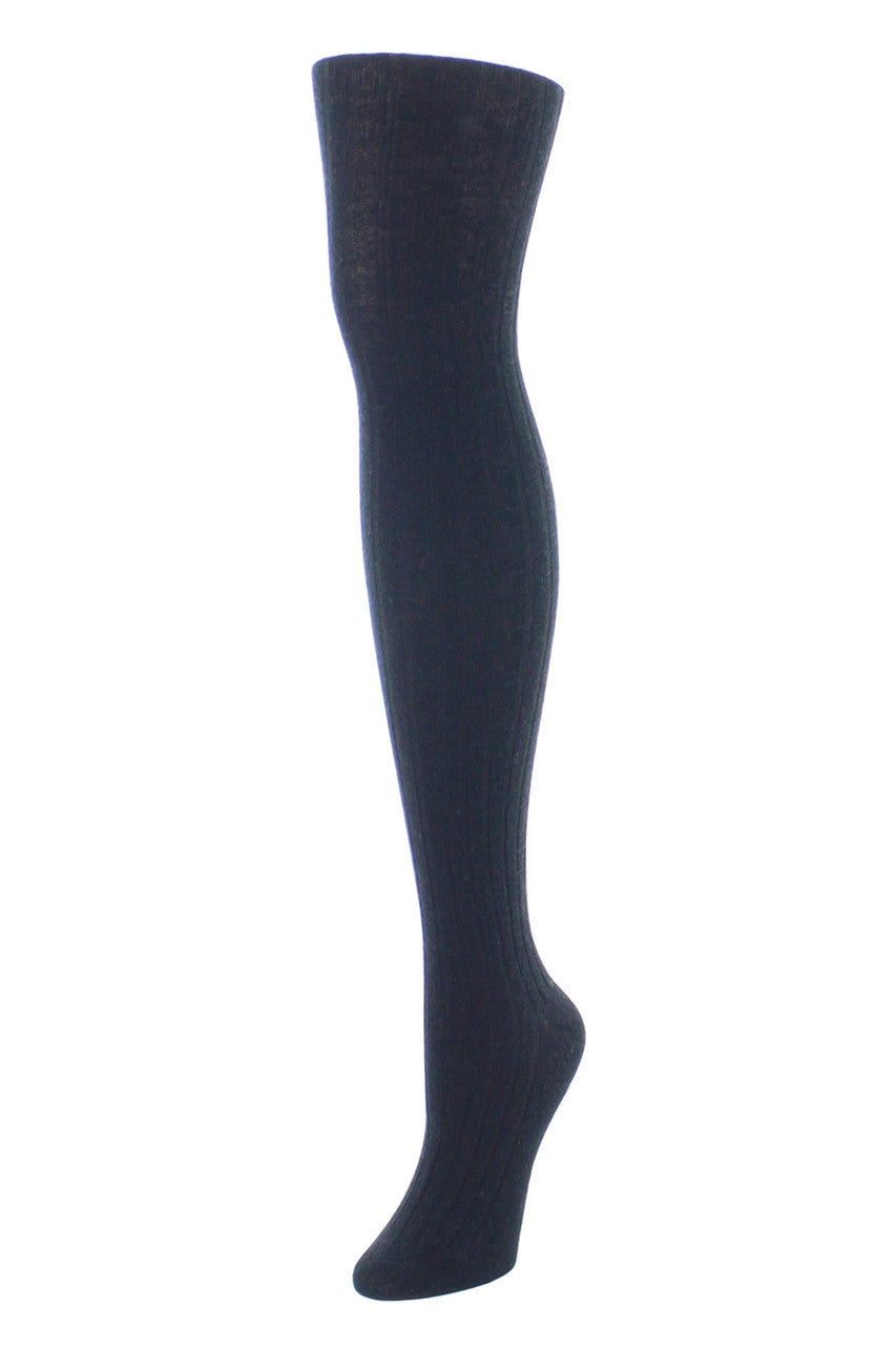 Buy Cashmere Rib Sweater Tights in Black Online Black Natori