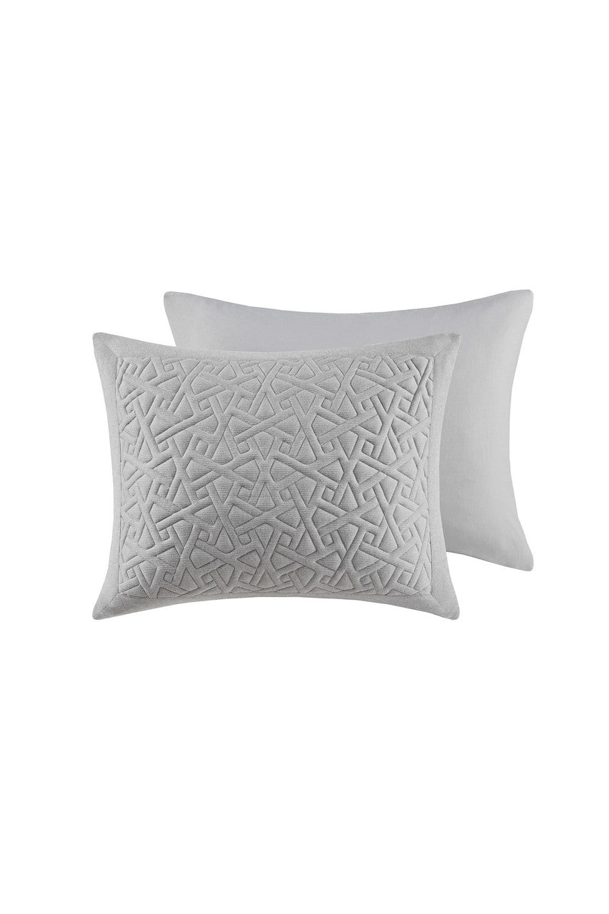 Buy Origami 3 Piece Grey Comforter Mini Set in Grey Online Grey Natori