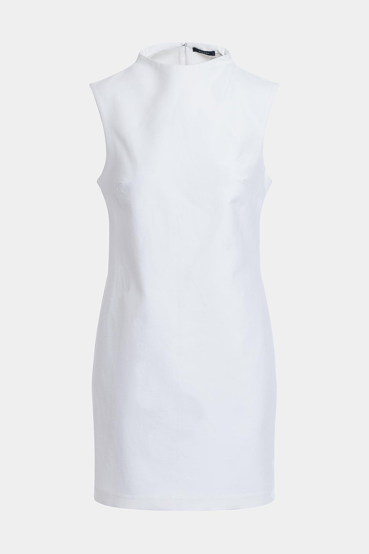 Canvas Cotton Sheath Dress White Natori