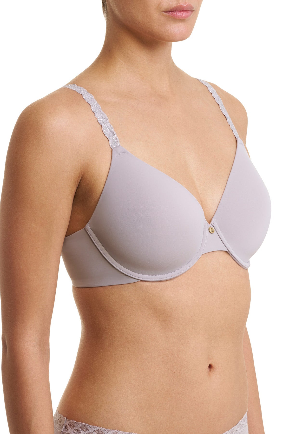 Pure Luxe Custom Coverage Contour Underwire Bra Luster/Silver Natori