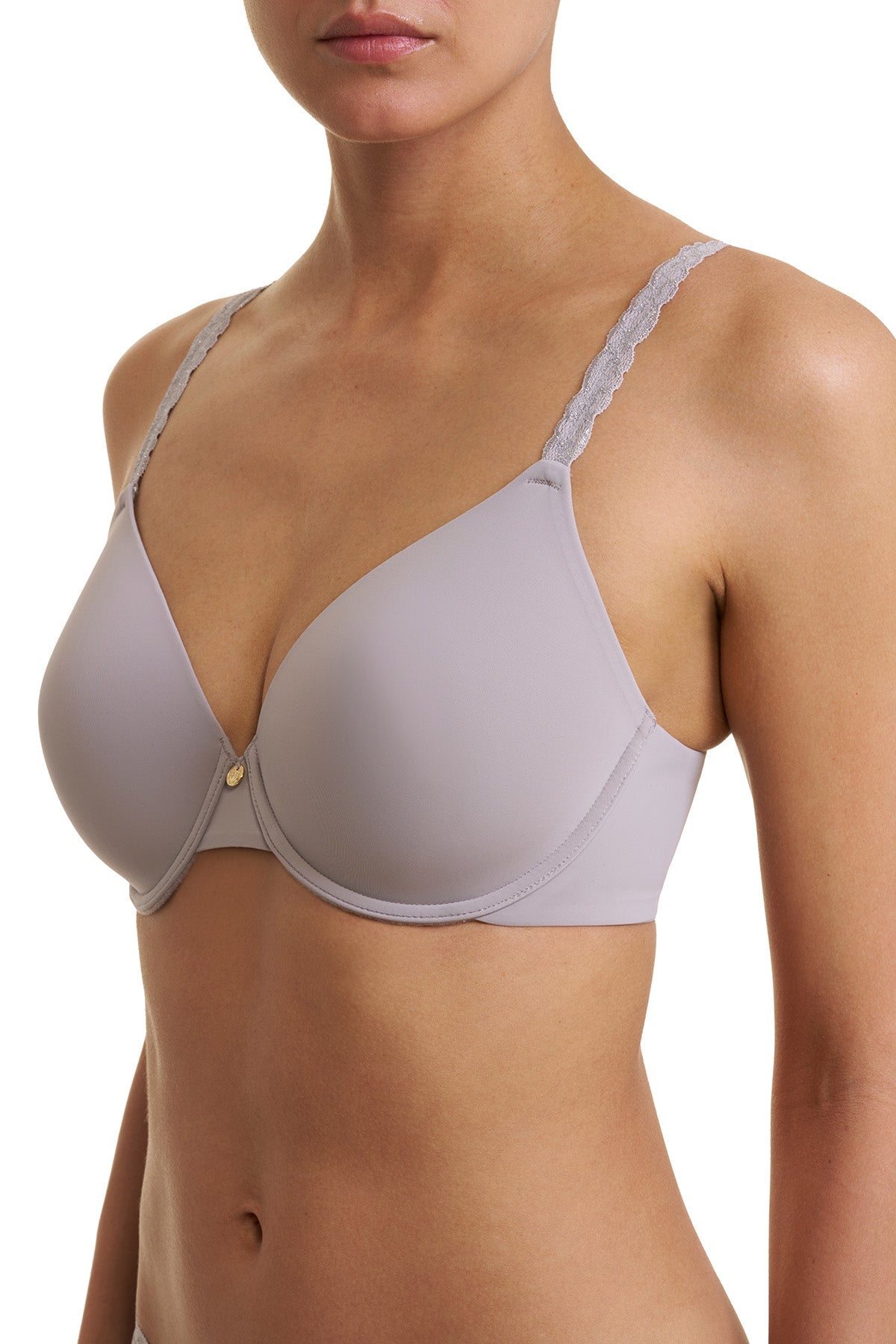 Pure Luxe Custom Coverage Contour Underwire Bra Luster/Silver Natori