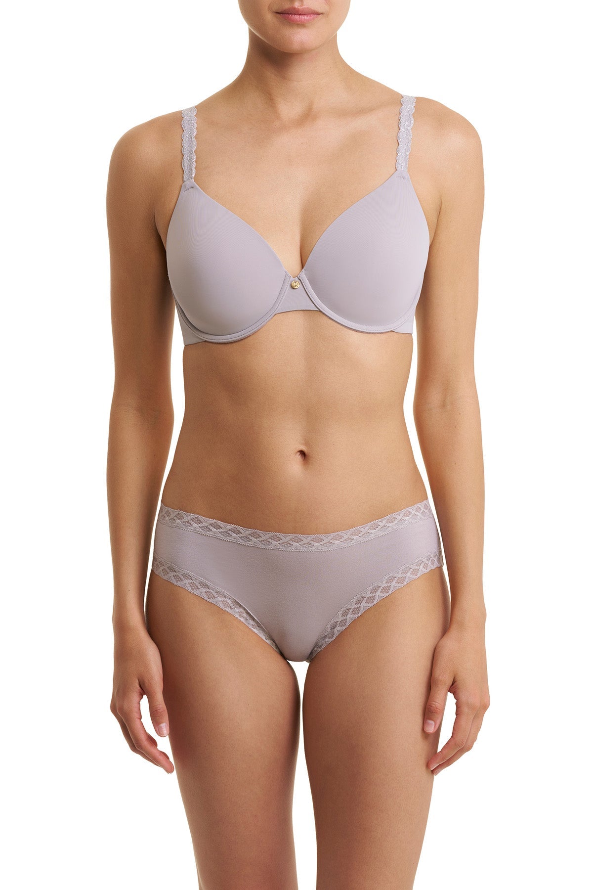 Pure Luxe Custom Coverage Contour Underwire Bra Luster/Silver Natori