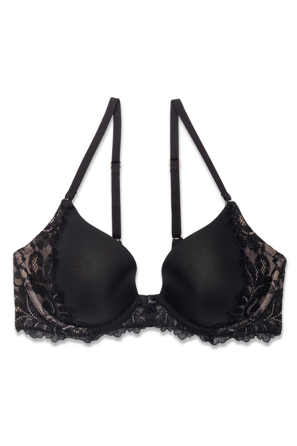 Peony Demi T-Shirt Bra Black/Café Natori