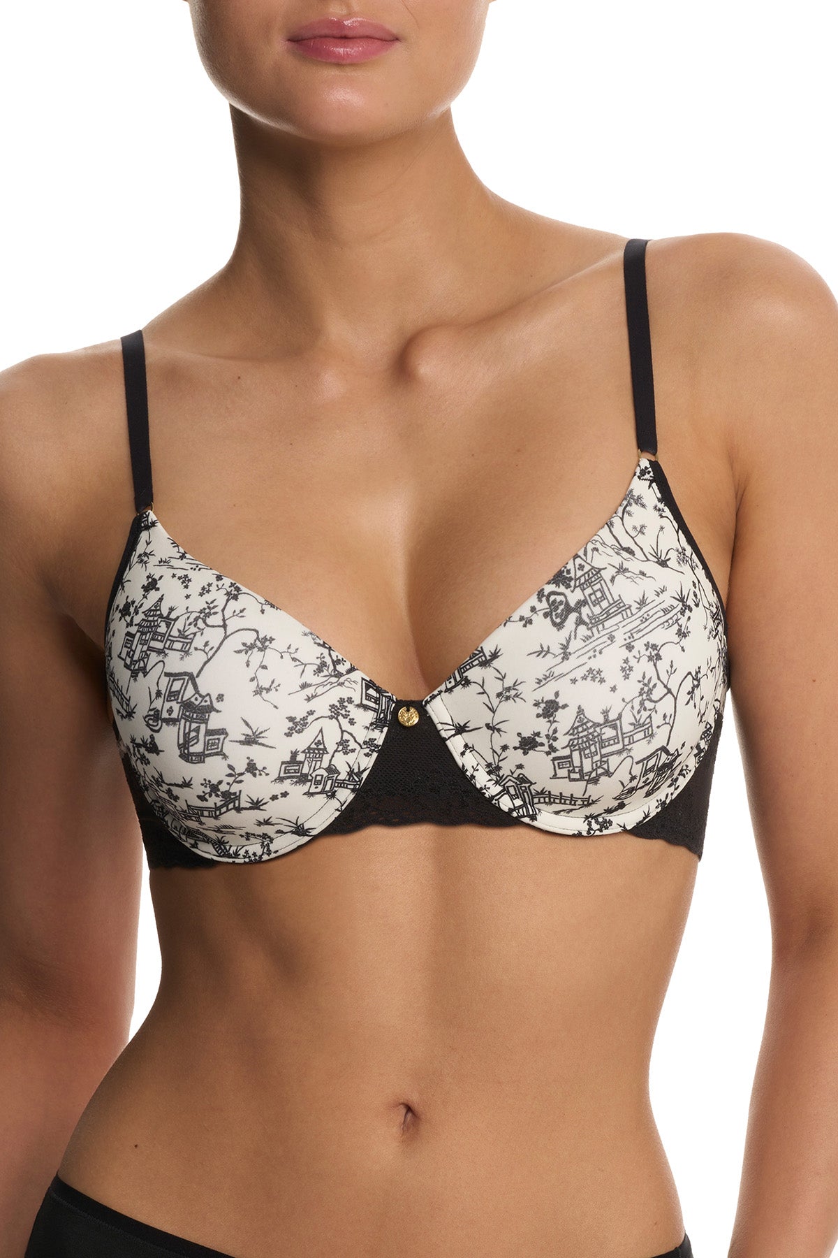 Bliss Perfection Contour Underwire Bra Toile Print Natori