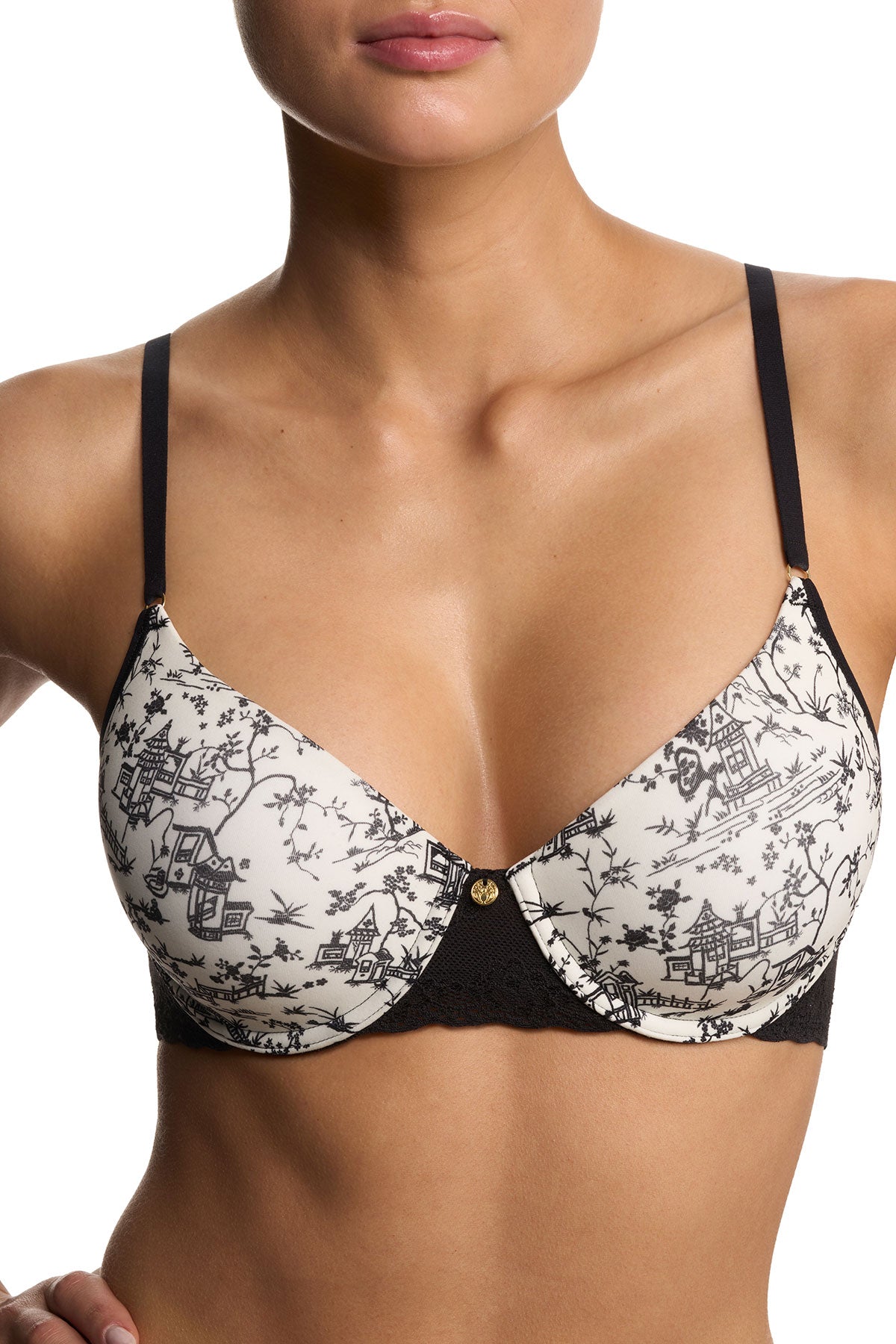 Bliss Perfection Contour Underwire Bra Toile Print Natori