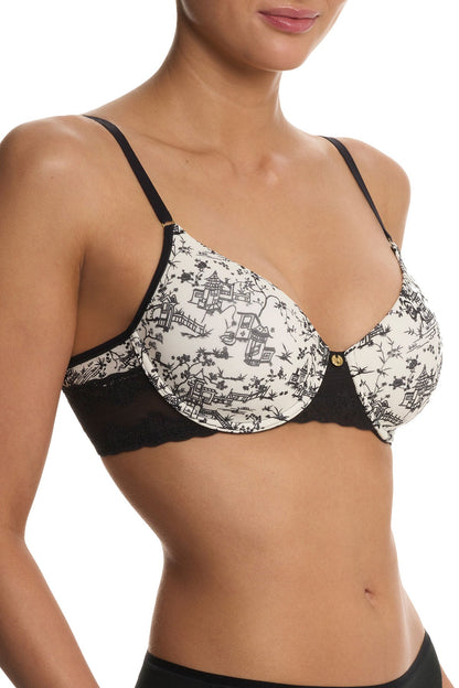 Bliss Perfection Contour Underwire Bra Toile Print Natori