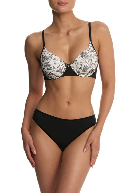 Bliss Perfection Contour Underwire Bra Toile Print Natori