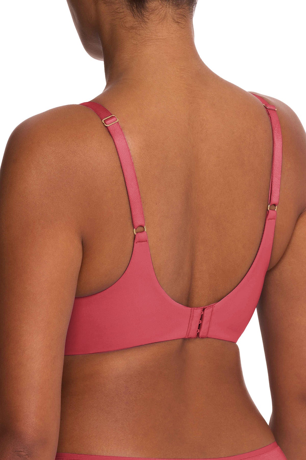 Love Lace Full Coverage Plunge T-Shirt Bra Vintage Cherry/Buff Natori