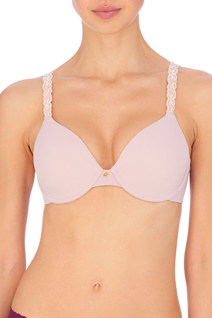 Pure Luxe Custom Coverage Contour Underwire Bra in Rose Beige/Pink Pearl Rose Beige/Pink Pearl Natori