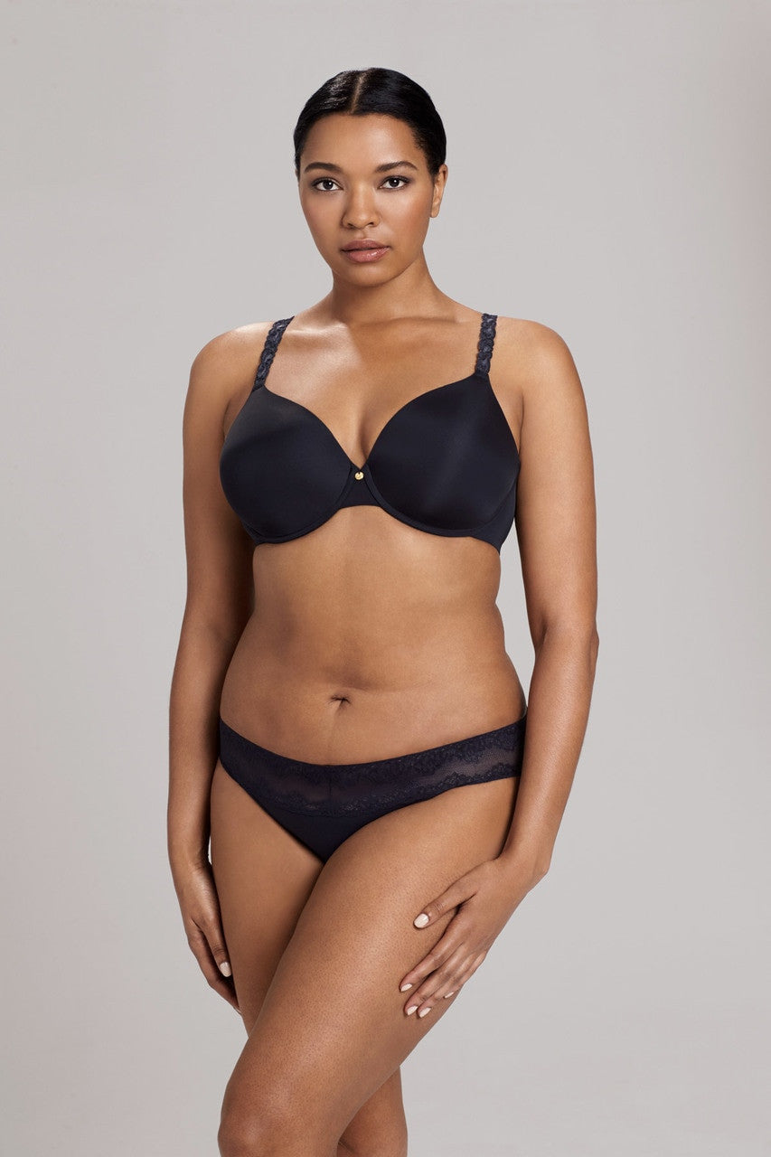 Buy Pure Luxe Custom Coverage Contour Underwire Bra in Black/Combo Online Black/Combo Natori