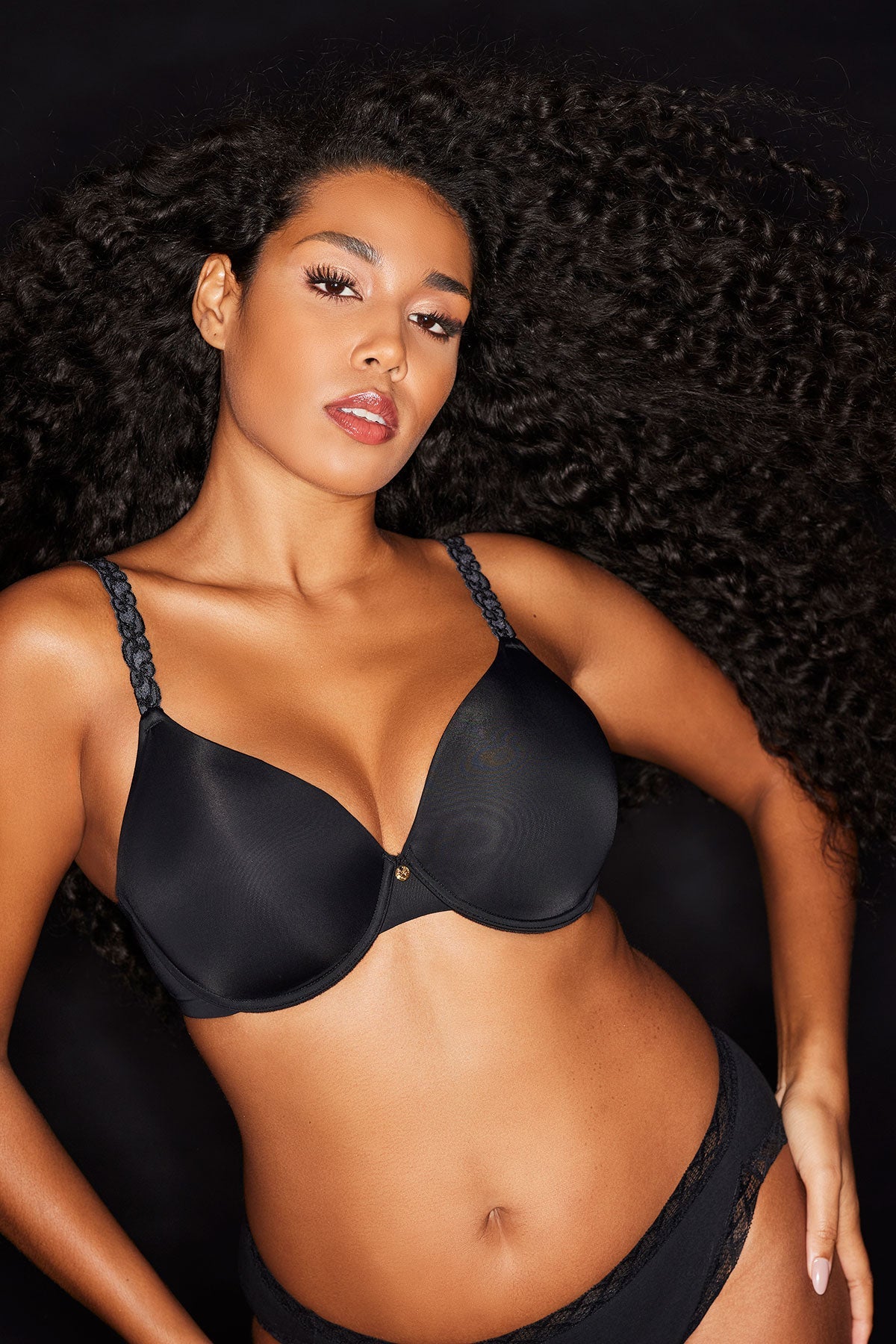 Buy Pure Luxe Custom Coverage Contour Underwire Bra in Black/Combo Online Black/Combo Natori