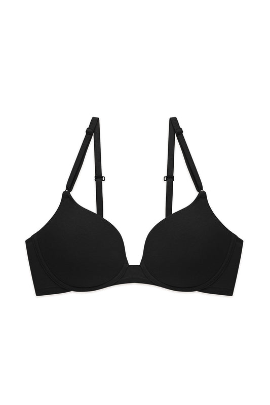 Bliss Cotton Convertible T-Shirt Bra Black Natori