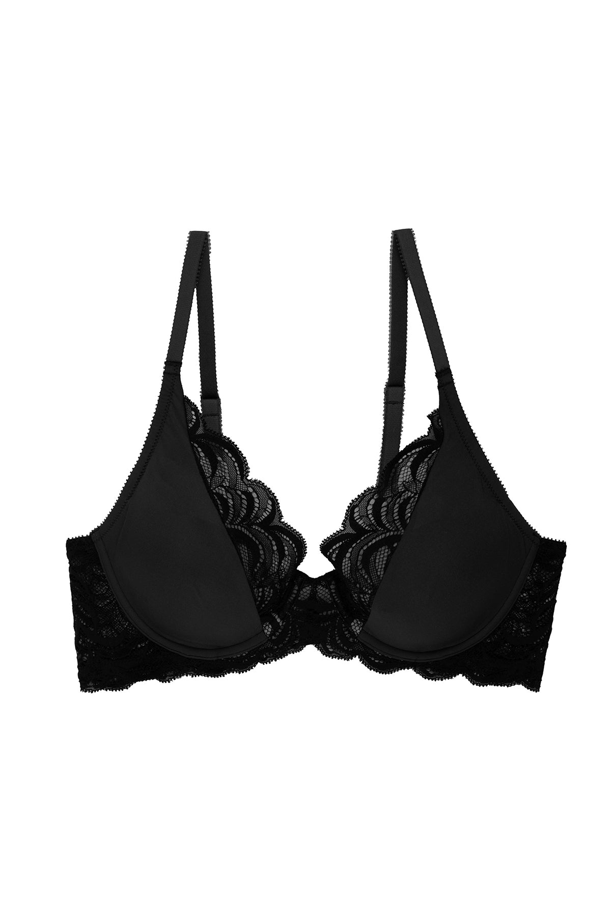 Persuasion Convertible Plunge T-Shirt Bra Black Natori