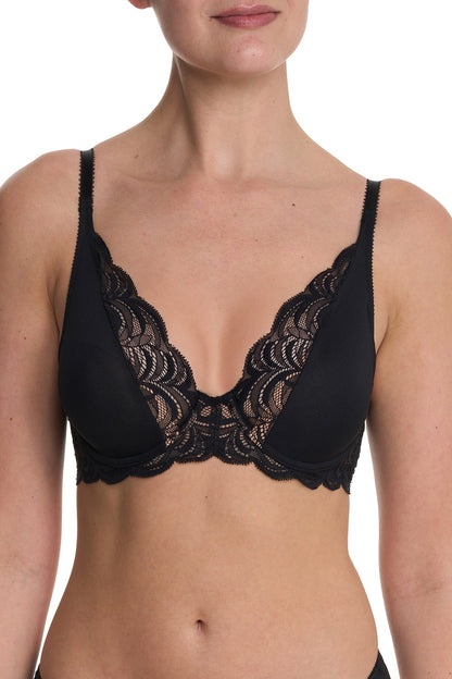 Persuasion Convertible Plunge T-Shirt Bra Black Natori