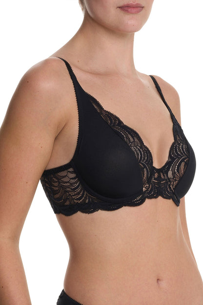 Persuasion Convertible Plunge T-Shirt Bra Black Natori